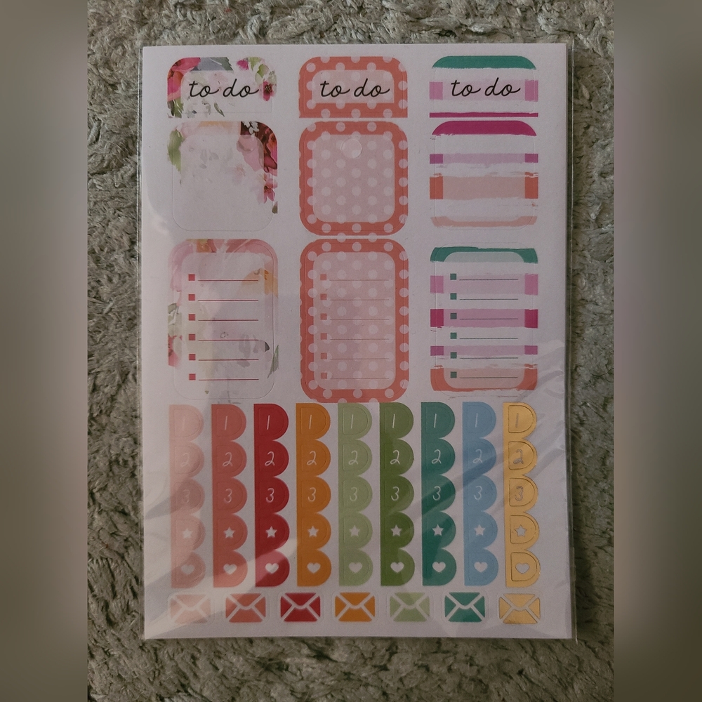 Pen+Gear Colorful Planner Stickers Set
